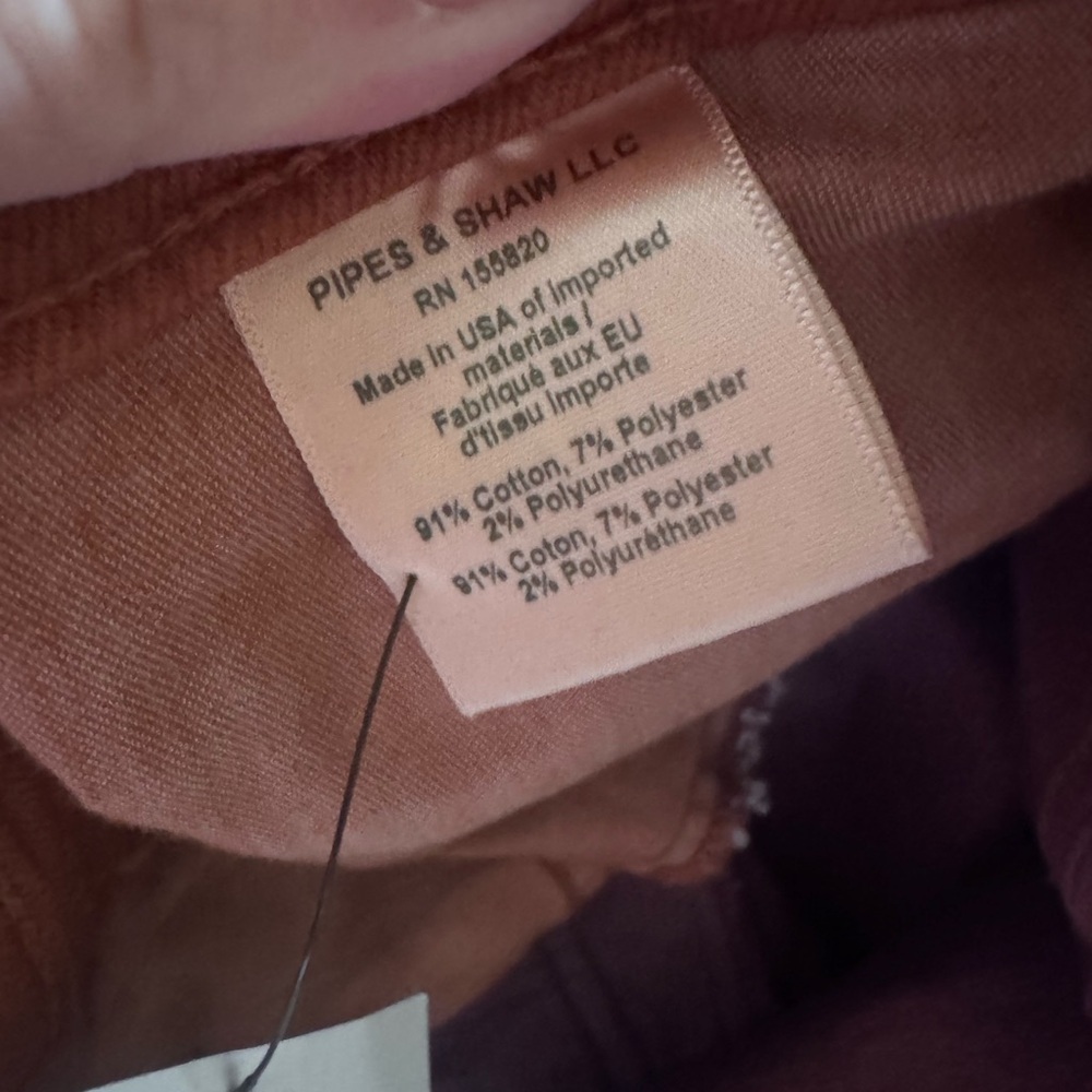 Veronica Beard Jeans in Burgundy - Picture 8 of 10